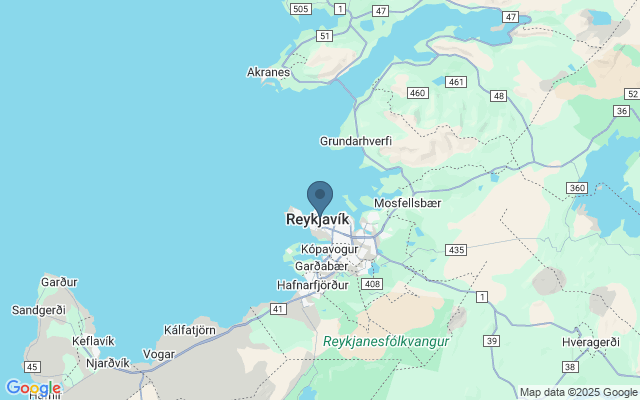 Kaart met locatie Hallgrímskirkja